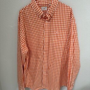 Dockers Men's Orange Checkered Shirt